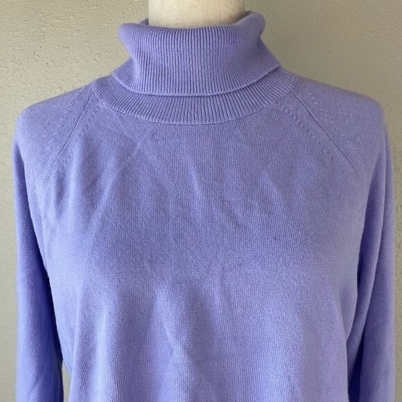 NWT Karen Scott Lavender Turtleneck Sweater Size Petite XL - Picture 2 of 7
